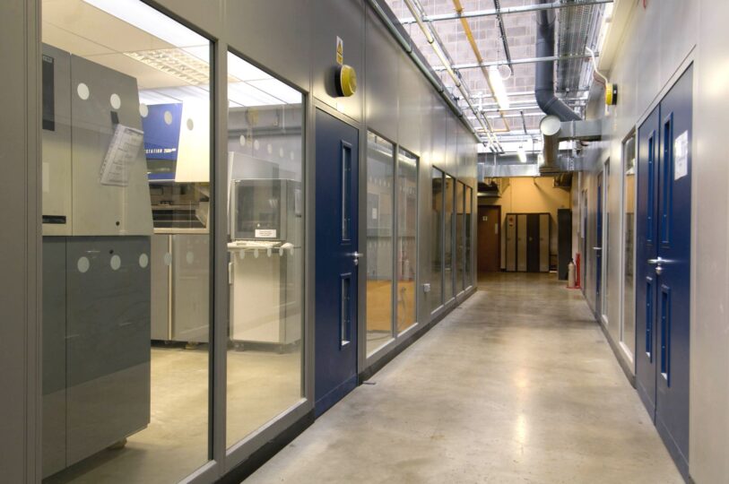 Steel partitioning installed by NSI Projects