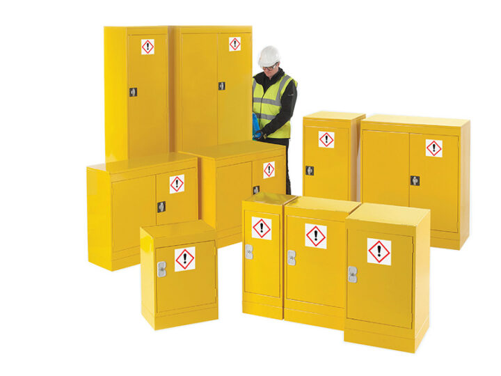 Hazardous storage cupboards