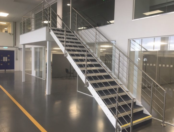 Engineering College Liverpool mezzanine floor industrial stairs