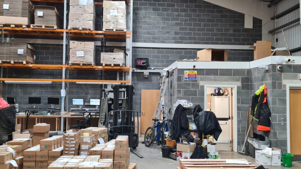 Euro Options transforming warehouse into a server room