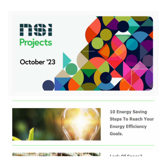 NSI Projects October 2023 newsletter