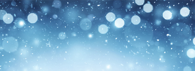 Winter snow banner