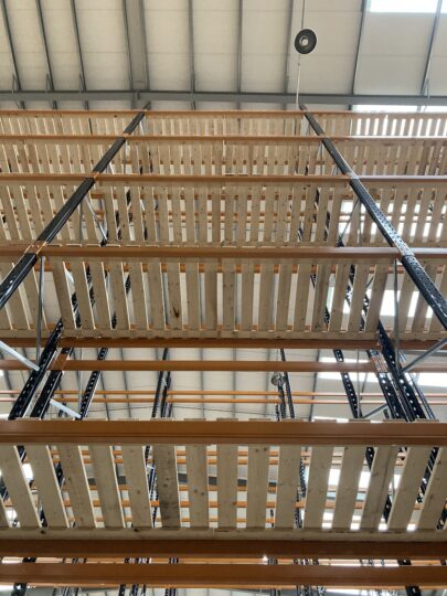 DHL- Canton Lane warehouse with new tall pallet racking